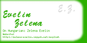 evelin zelena business card